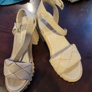 Madden Girl Cream Heels